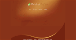 Desktop Screenshot of christines-spa.com